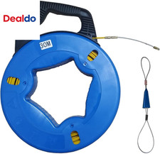Fish Tape Steel Wire Puller 4Mm 100-Foot with a Wire Storage Casewire-Through To