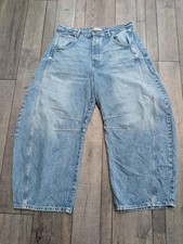 Free People Good Luck Mid-Rise Barrel Jeans Size 31