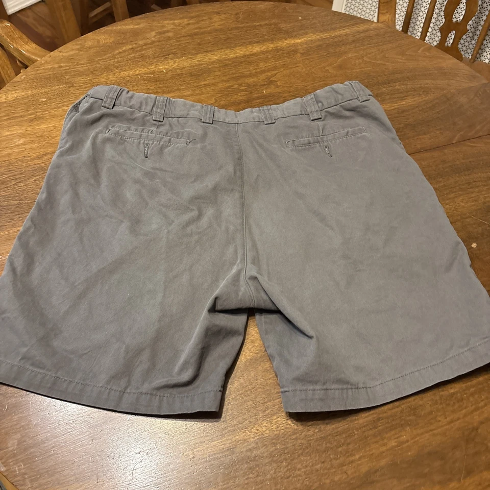 Shorts Harbor Bay HB Masculino Cinza (46 Cintura Elástica) Grande Alto Chino 100% Algodão - Imagem 3 de 4