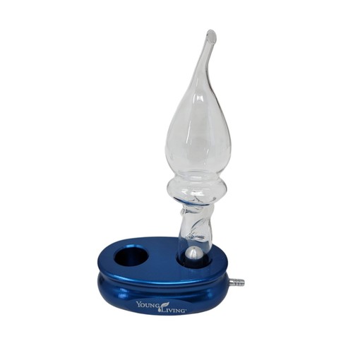 Vintage Young Living Aroma Pro Diffuser Blue Metal Glass Air Pump Micro Fine - Picture 2 of 16
