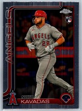Niko Kavadas 2025 Topps Chrome RC Rookie #20 Los Angeles Angels