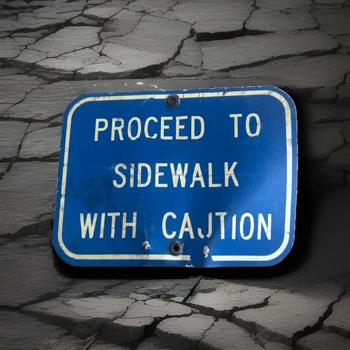 Vintage Sidewalk Sign Heavy Metal “PROCEED TO SIDEWALK WITH Vintage vintage concert t-shirt, vintage, single stitch, B+ condition