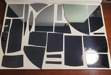 193 gr Bits Pieces Shards Plain Semiconductor Silicon Wafer Wafers Projects #MKK