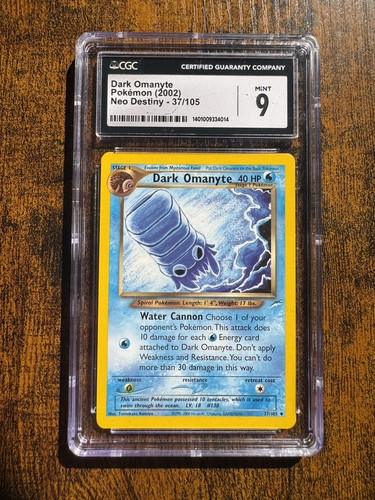 Dark Omanyte (Unlimited) graded CGC 9 for sale on eBay