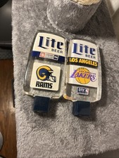 MILLER LITE NFL NBA Los Angeles, Rams Lakers, BEER TAP HANDLES LUCITE 6&rdquo;
