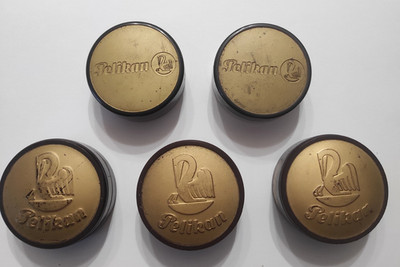 Lot of 5 Antique PELIKAN Box (for Typewriter Ribbon) Bakelite