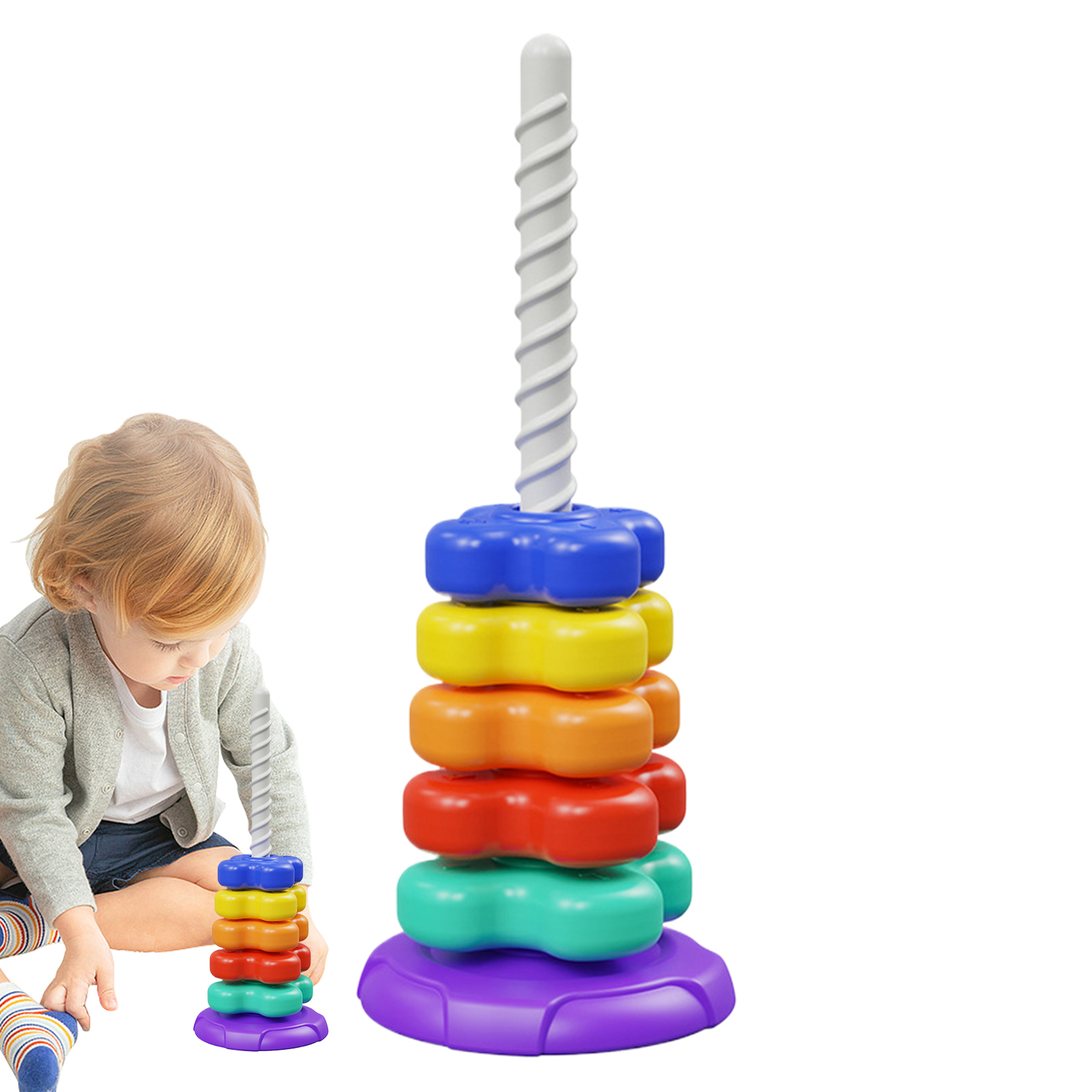 1 set Multifunctional Spining Stacking Toy for Kids 3+,Suitable for Boys,Girls