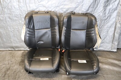 2019 DODGE CHALLENGER SRT HELLCAT REDEYE 6.2L OEM BLACK LEATHER FRONT SEATS#1634