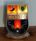 Vintage MICHELOB BEER LIGHT UP SIGN Medieval Looking 16.5" High