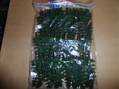 HO SCALE PINE TREES 3.50 INCH TALL LOT OF 40 PCS. N.I.P.