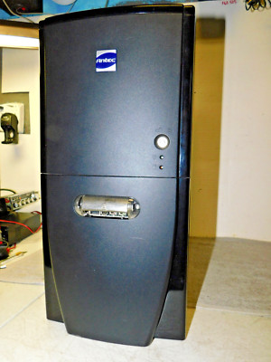 Vintage Antec Sonata Black Pentium 4 Era ATX Tower PC Case with Power Supply