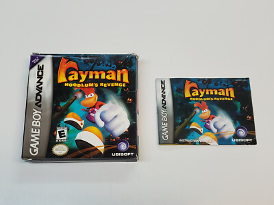 Rayman Hoodlum's Revenge Nintendo Game Boy Advance Box & Manual
