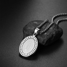 Cadena Collar Colgante Medalla Virgen María Nuestra Señora de Guadalupe Católica