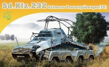 Dragon 1/72 7581 WWII German Sd.Kfz.232 Schwerer Panzersp hwagen Fu 