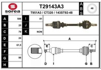 Eai Antriebswelle Vorne Links FüR CitroëN Berlingo Mf M_ Xsara Picasso N68 N2