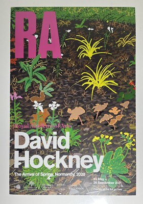 David Hockney The Arrival Of Spring Normandy Ausstellung Mini Art Poster 2022 RA