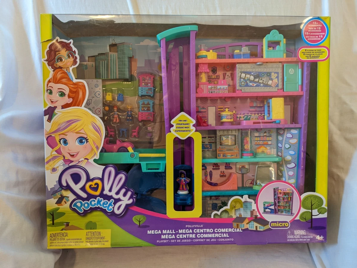 Polly Pocket Pollyville Mega Mall Playset GFP89 New
