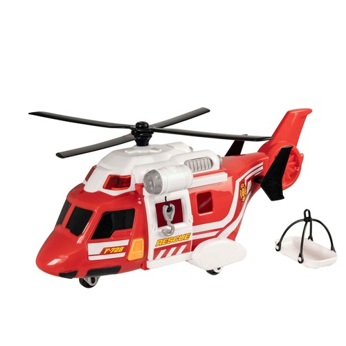 Teamsterz Mighty Machines Fire Rescue Helicopter | Light & Sound Toy Vehicle - Picture 4 of 7
