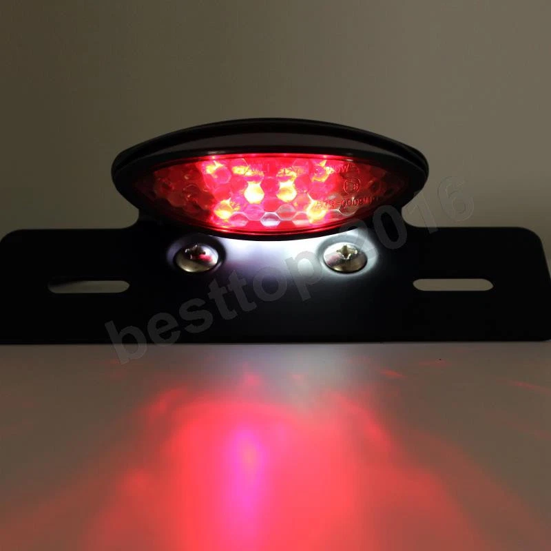 Universal 12V Integrated LED Tail Light / Turn Signal Custom Bobber Motorcycle - Image 3 of 4