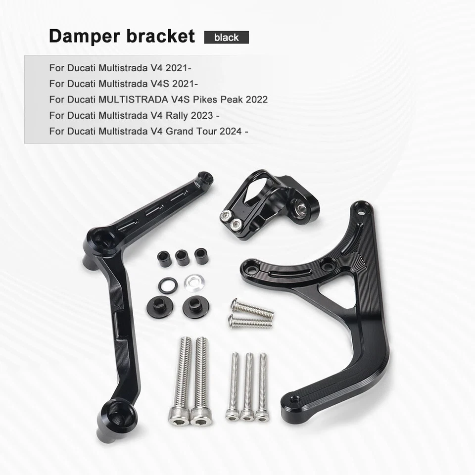Kit de soporte de montaje amortiguador estabilizador de dirección para Ducati Multistrada V4 RS 2024 Foto 2 de 4