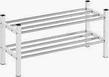 Schuhregal weiß Metall Schuhschrank Ablage Regal