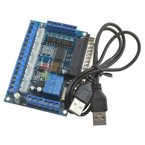MACH3 CNC 5 axis interface breakout board for stepper motor driver CNC milVF 
