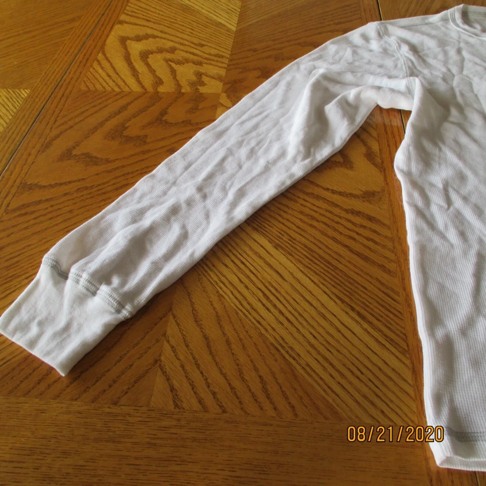 NUEVO Lona Unisex Adulto MANGA LARGA Camisa JERSEY T-Shirt BLANCO Pullover GRANDE Foto 3 de 4