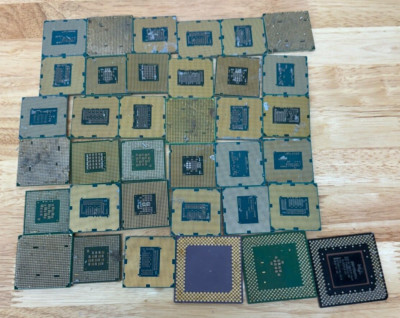 Computer Processors - 2lb 1oz - CPU - Sold as scrap - Bent Pins - Not for Use
