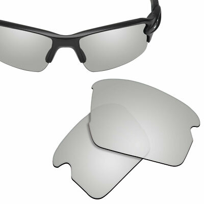Polarized Replacement Lenses for-OAKLEY Flak Asian Fit (AF)Sunglasses  Silver
