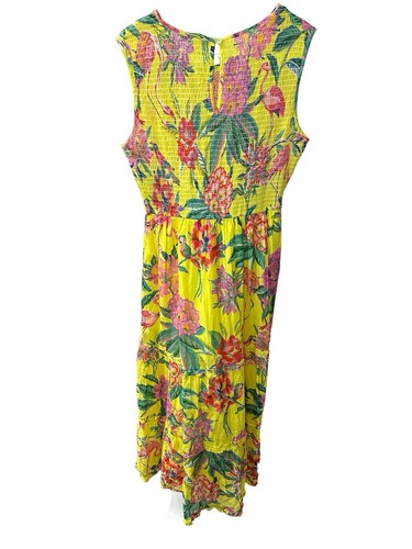Banjanan Iris Floral Ruffle Maxi Dress AURORA YELLOW Large - 第 6/15 張圖片