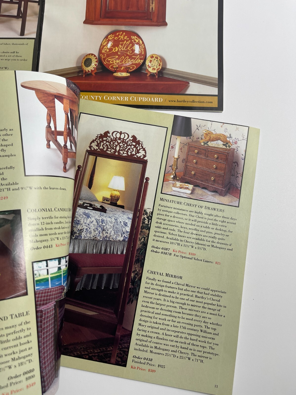 Vintage Bartley Antique Reproduction Furniture Kits Catalog Lot Of 4