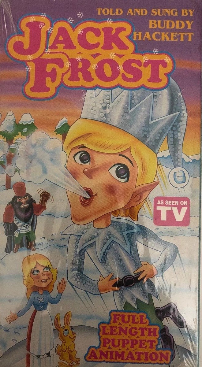 Jack Frost Vhs 1993 Buddy Hackett Puppet Animation-TESTED-RARE