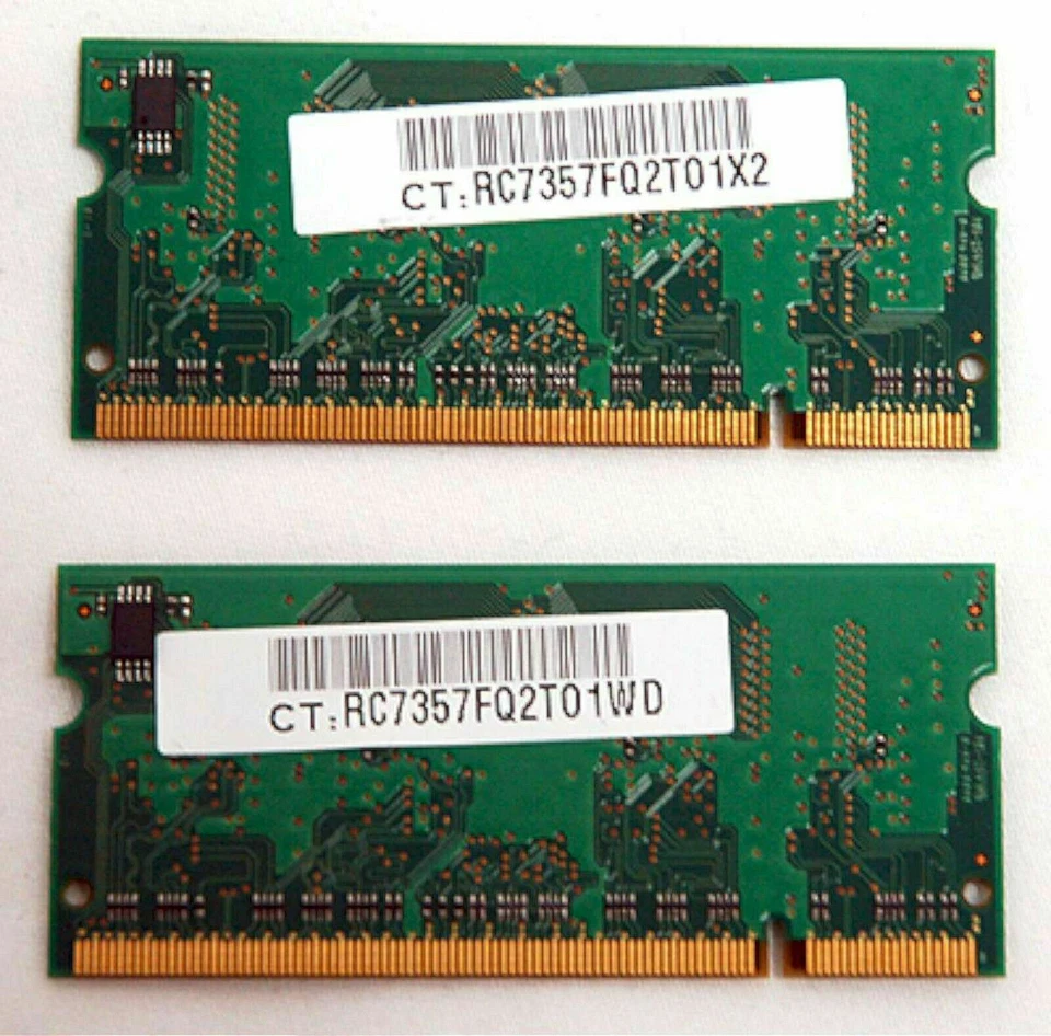 NEW HP Pavilion dv6000 Laptop 1GB DDR2 RAM 431402-001 2 Memory Sticks DDR-2 - Image 2 of 4