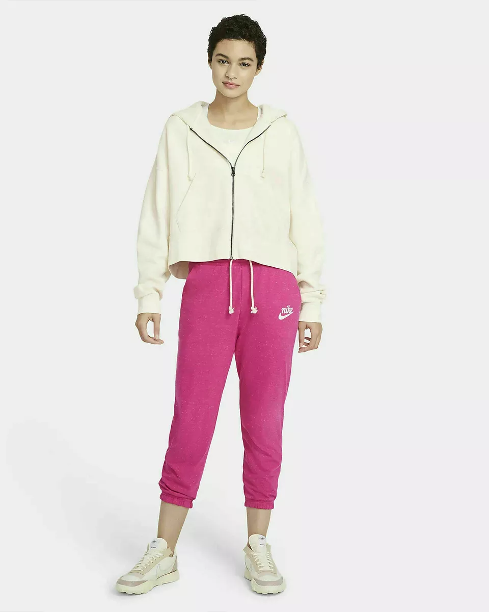 Nike Women's Gym Vintage Cropped Sweatpants In Pink