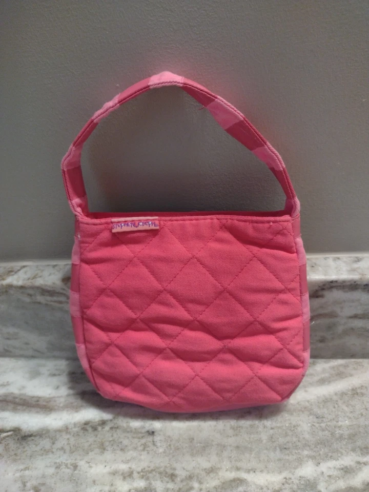 Stephen Joseph Purse, Embroidered "Lucy"  Girls, Pink, Quilted, Butterfly T53 - Image 3 of 4