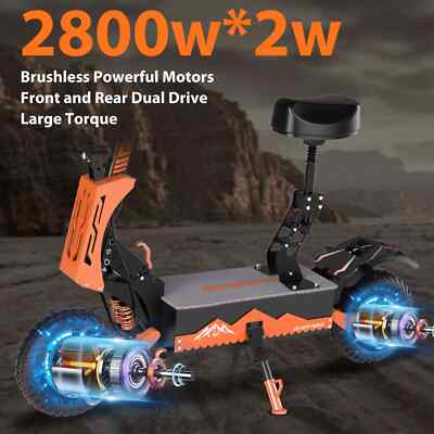 GT08 Electric Scooter 5600W 60V 27AH Fast 50MPH E-Scooter With