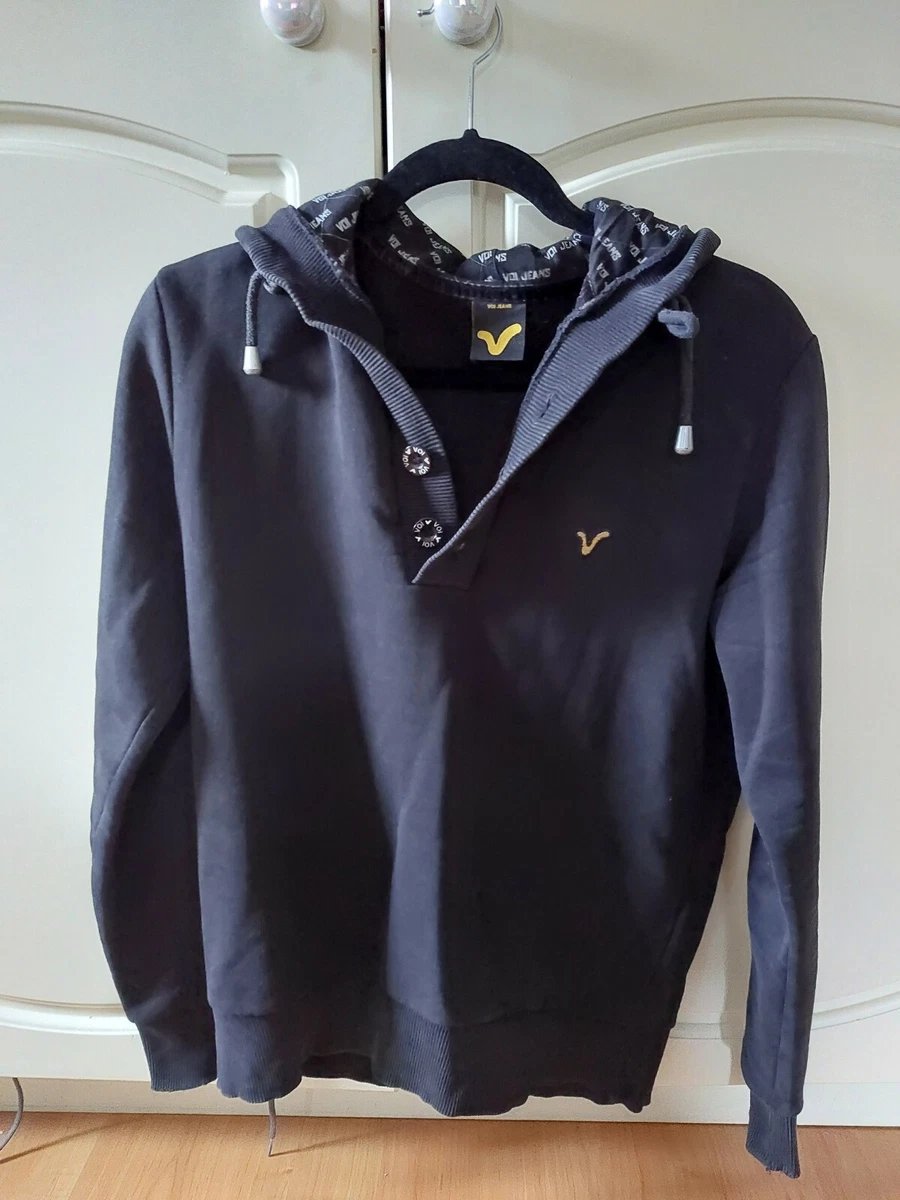 Designer Voi Jeans Black Hoodie Size Small