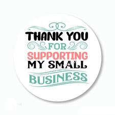 THANK YOU for Supporting my Small Business Stickers Package Seals Mailing Labels