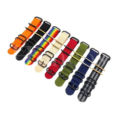 38/40/41/42/44/45/47/49MM Canvas Apple Watch Band Strap Iwatch Smart Watch Nylon