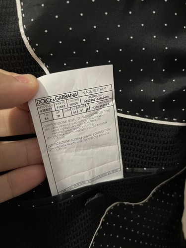 Dolce&Gabbana Tuxedo "Martini" Jacket Dinner Textured Wool Blend Italy Size 44 R - Picture 9 of 12