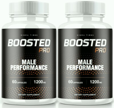 (2 Pack) Boosted Pro Pills for Men, Supports T-Levels and Boosts Energy
