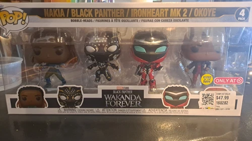 Funko Pop Black Panther Wakanda Forever 4 Pack In Hand Target  Ironhear.     181
