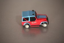 VINTAGE HO SCALE TYCO Red Blue JEEP CJ-7SLOT CAR 6904