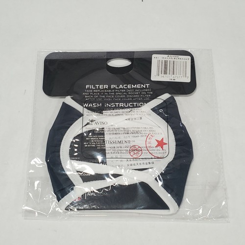 NFL Houston Texans LICENSED REUSABLE FACE COVER With Pocket For Filter - Picture 2 of 3