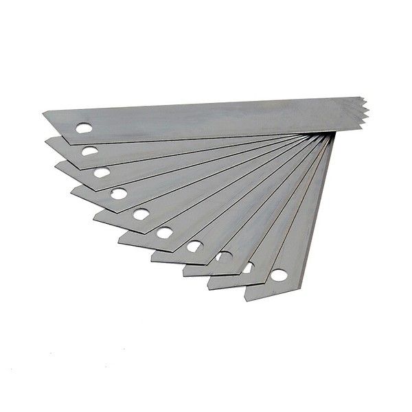 Faster Tools 1211 Ersatzklinge 10 StüCk, 18 Mm Abbrechklingen FüR Cuttermesser-image