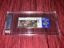 John Smoltz Signed 95 World Series Game 3 Ticket 4 Strikeouts Champs Beckett