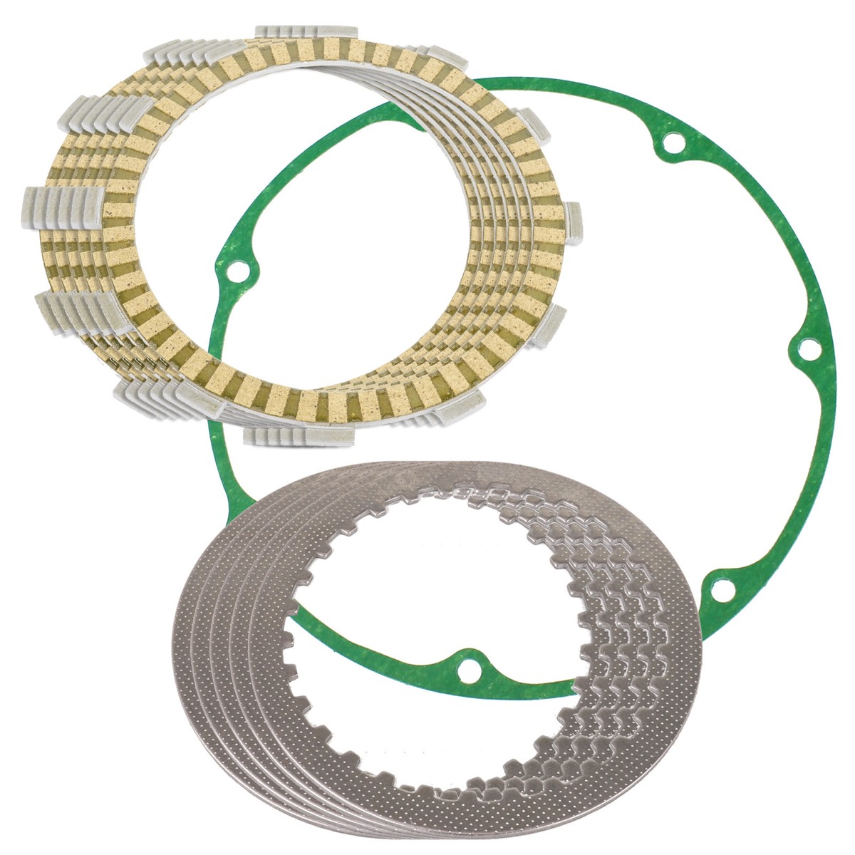 Clutch Friction Plates & Gasket Kit For Honda VT750C Shadow 750 (1983) - Caltric 4 thumbnail image