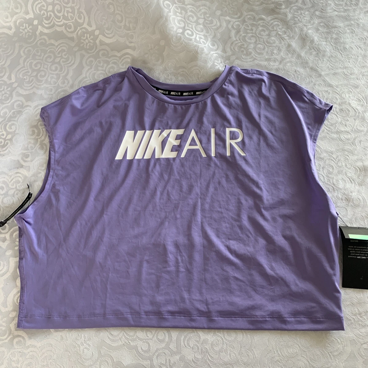 Nike purple hotsell crop top