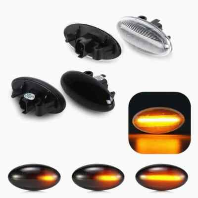 2Pcs LED Side Marker Turn Signal Light For Citroen Berlingo Peugeot 107 207