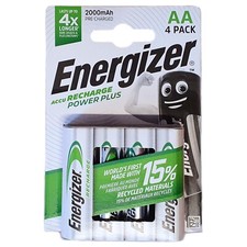 Energizer AA Rechargeable Batteries Power Plus 2000 mAh 10.49 per battery